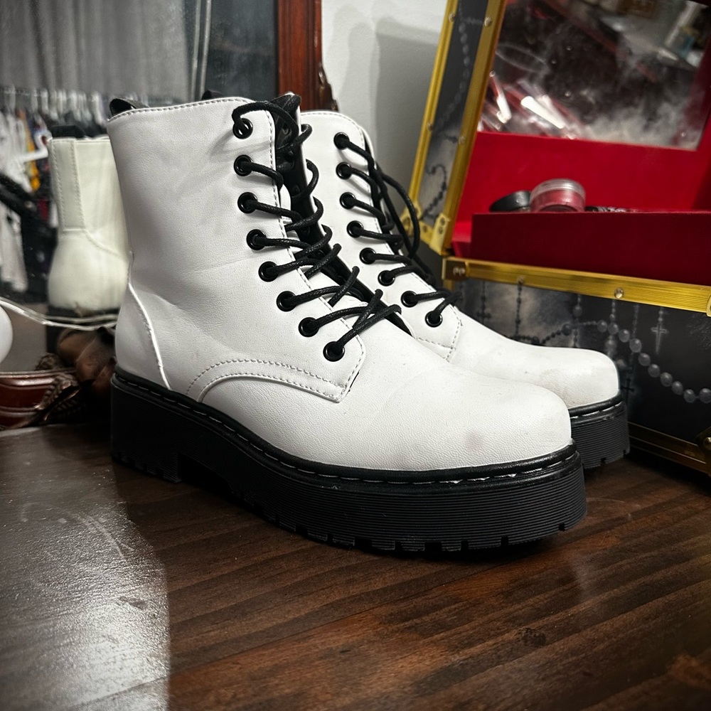 platform combat boots